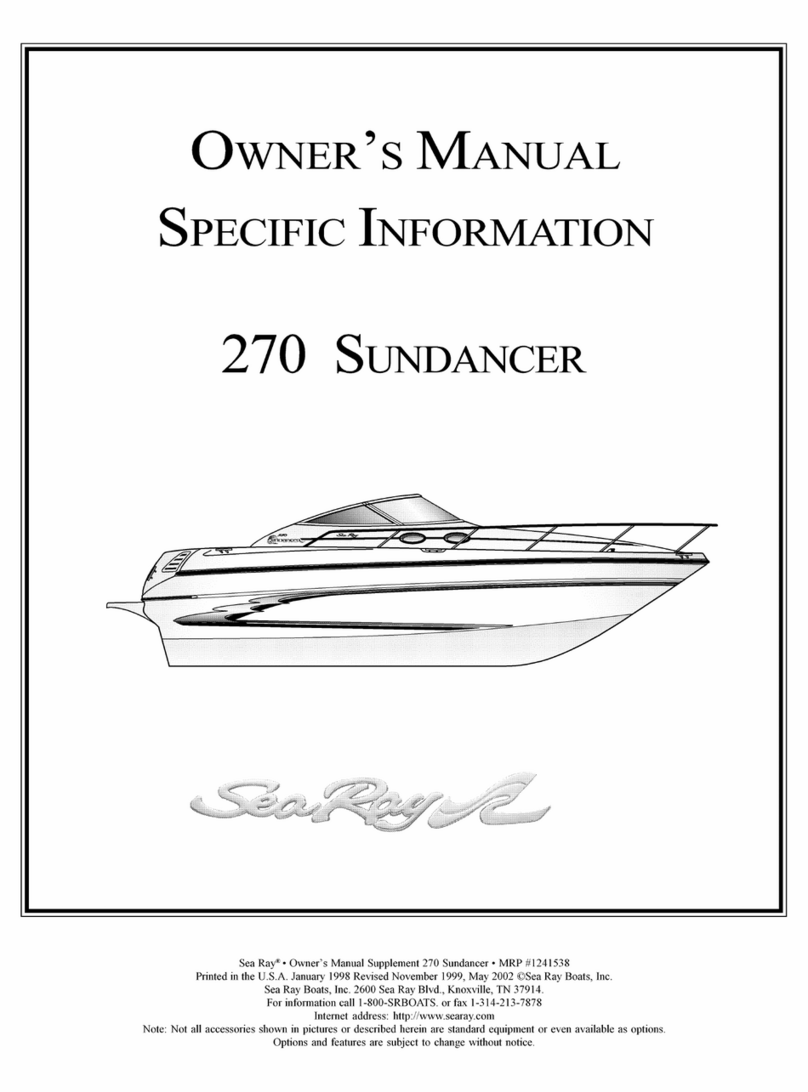 Sea Ray 270 Sundancer User manual