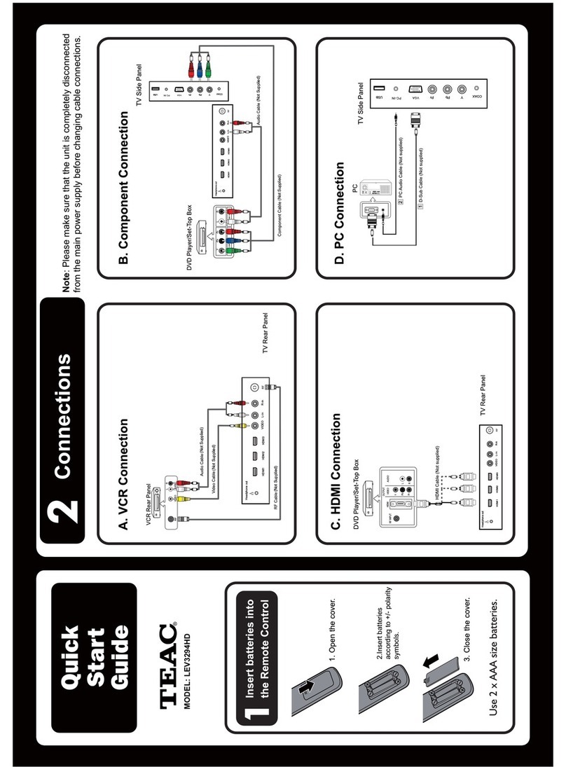 Teac LEV3294HD User manual Teac LEV3294HD User manual