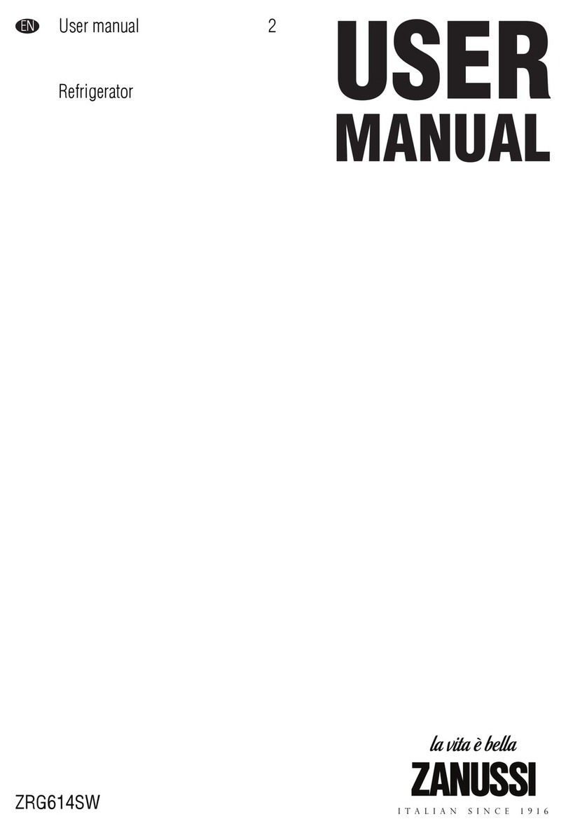 Zanussi ZRG614SW user manual