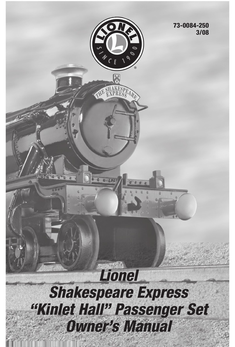 Lionel Shakespeare Express Kinlet Hall owner's manual