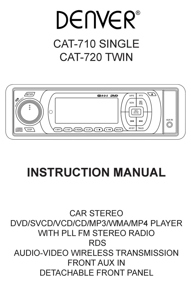 Denver CAT-710 SINGLE instruction manual