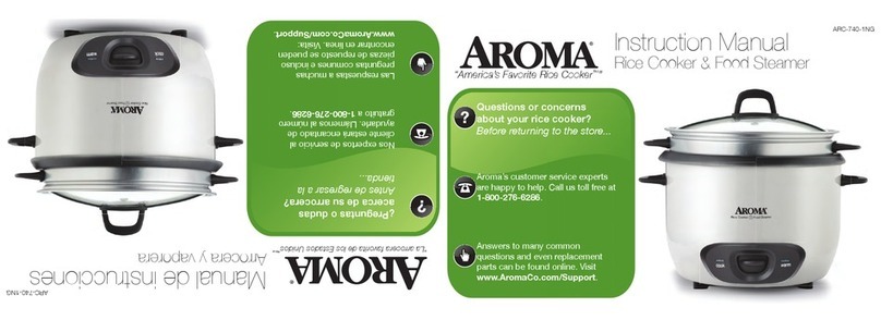 Aroma ARC-740-1NG instruction manual