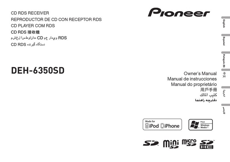 Pioneer DEH-6350SD owner's manual