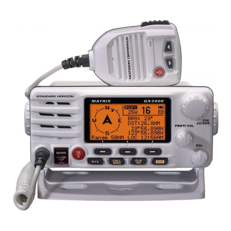 Standard Horizon Matrix GX2000 User manual