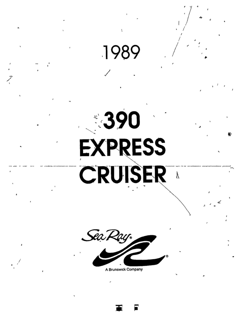 Sea Ray Express Cruiser 390 1989 User manual Sea Ray Express Cruiser 390 1989 User manual