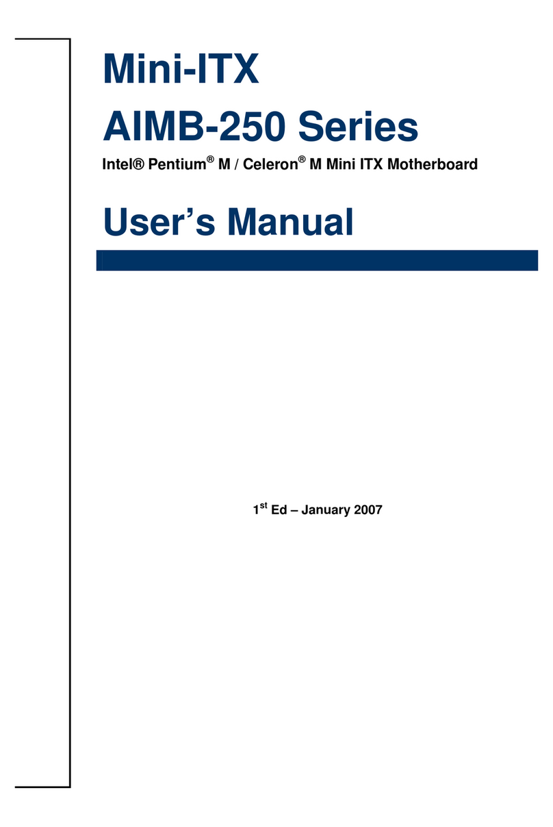 Advantech Mini-ITX AIMB-250 Series User manual