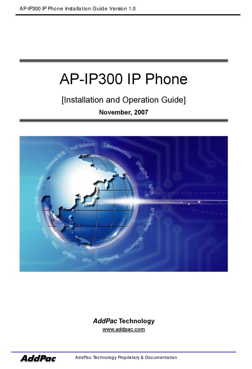 AddPac AP-IP300 Installation and operation guide