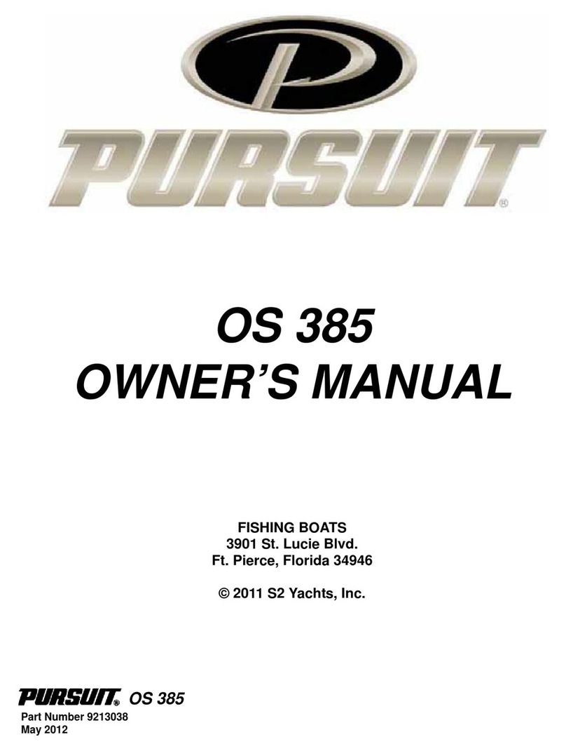 PURSUIT OS 385 owner's manual