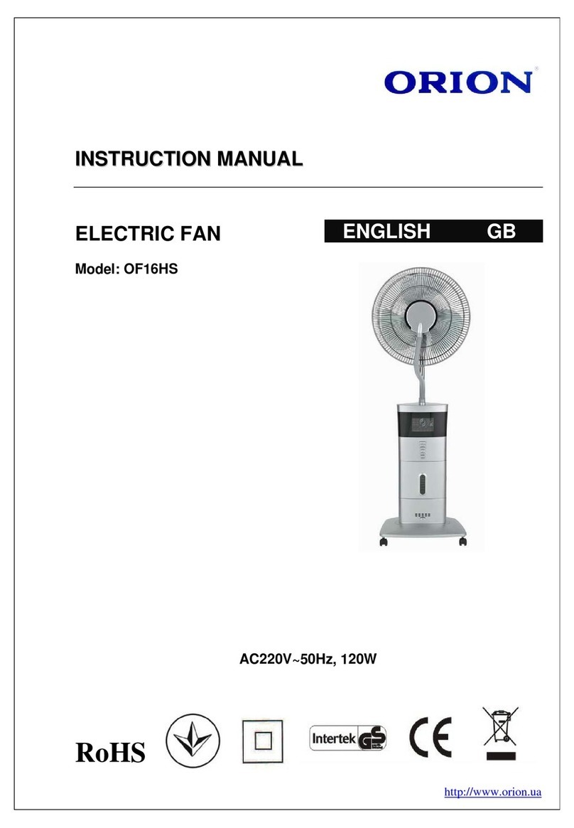 Orion OF16HS instruction manual