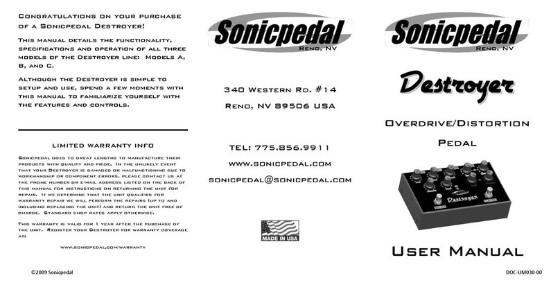 Sonicpedal Destroyer User manual