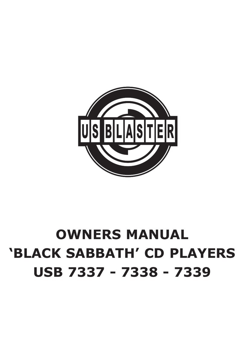 US Blaster BLACK SABBATH 7337 owner's manual