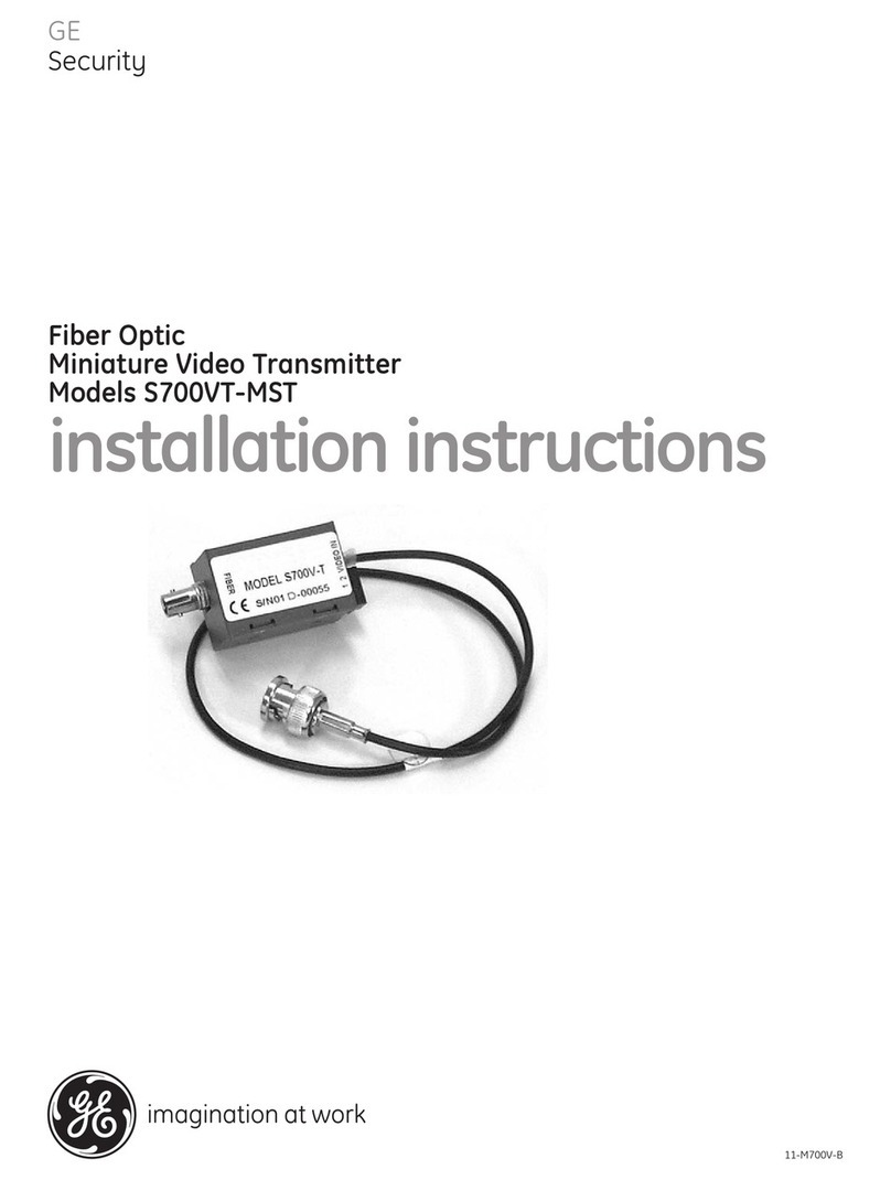 GE Security S700VT User manual