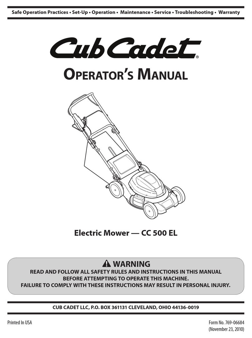 Cub Cadet CC 500 EL User manual