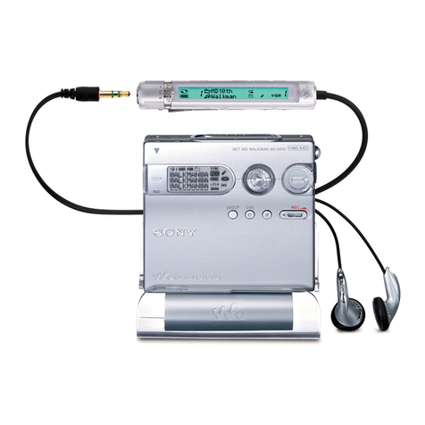 Sony Walkman MZ-N910 User manual