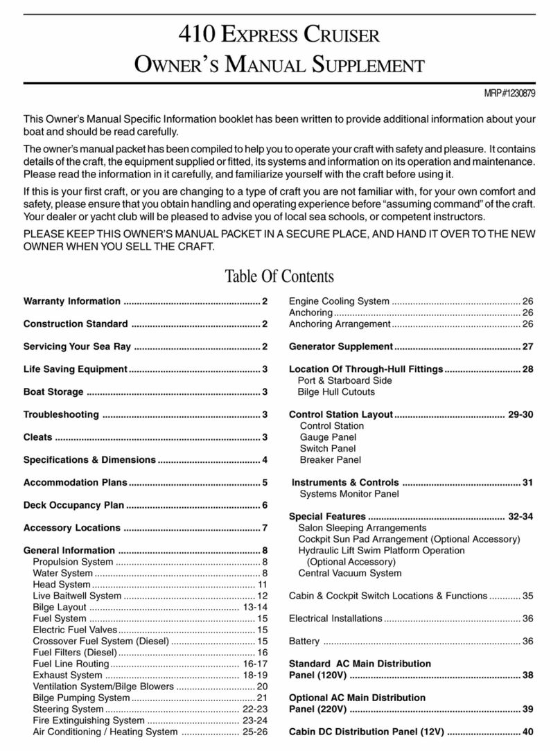 Sea Ray 410 Express Cruiser Configuration guide