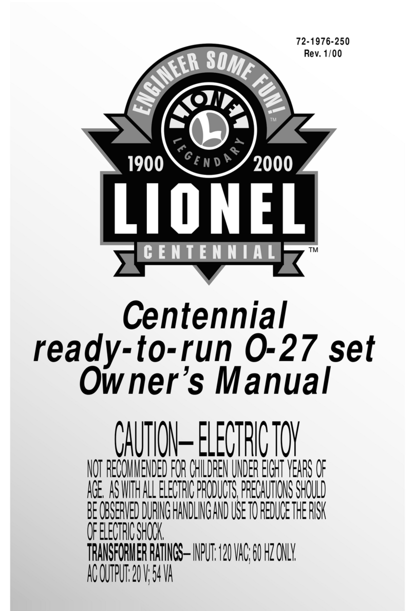 Lionel Centennialready-to-run O-27 set User manual