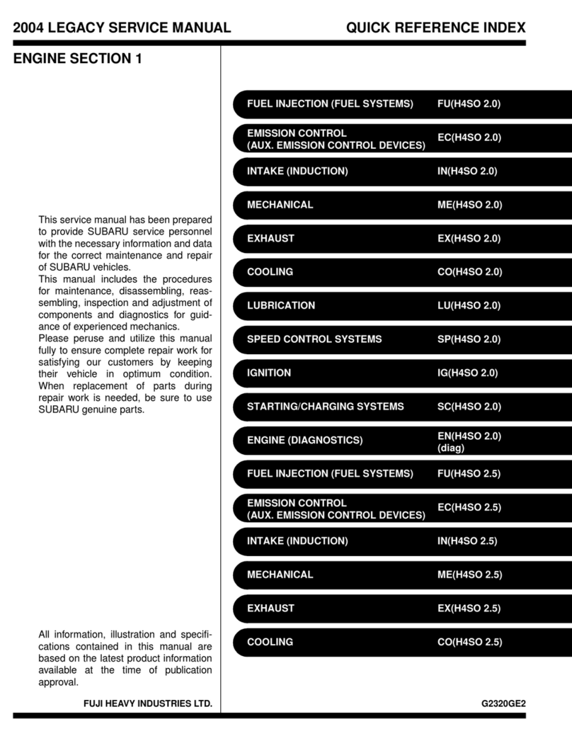 Subaru 2004 LEGACY Service manual