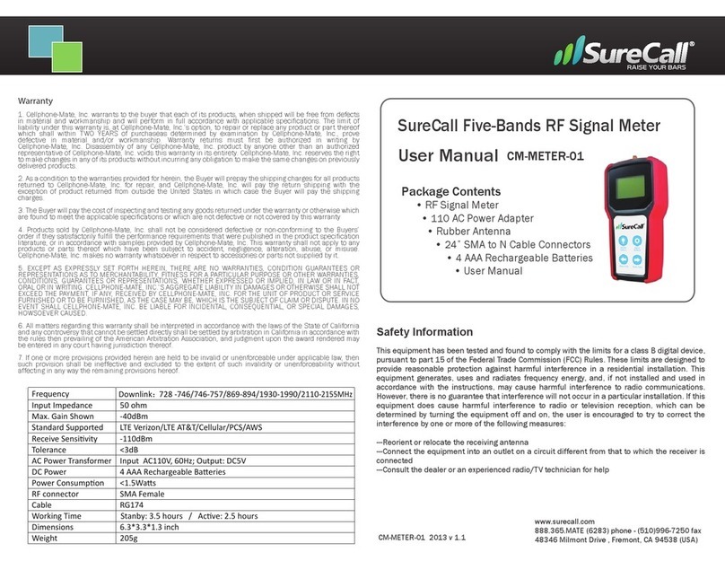 SureCall CM-METER-01 user manual