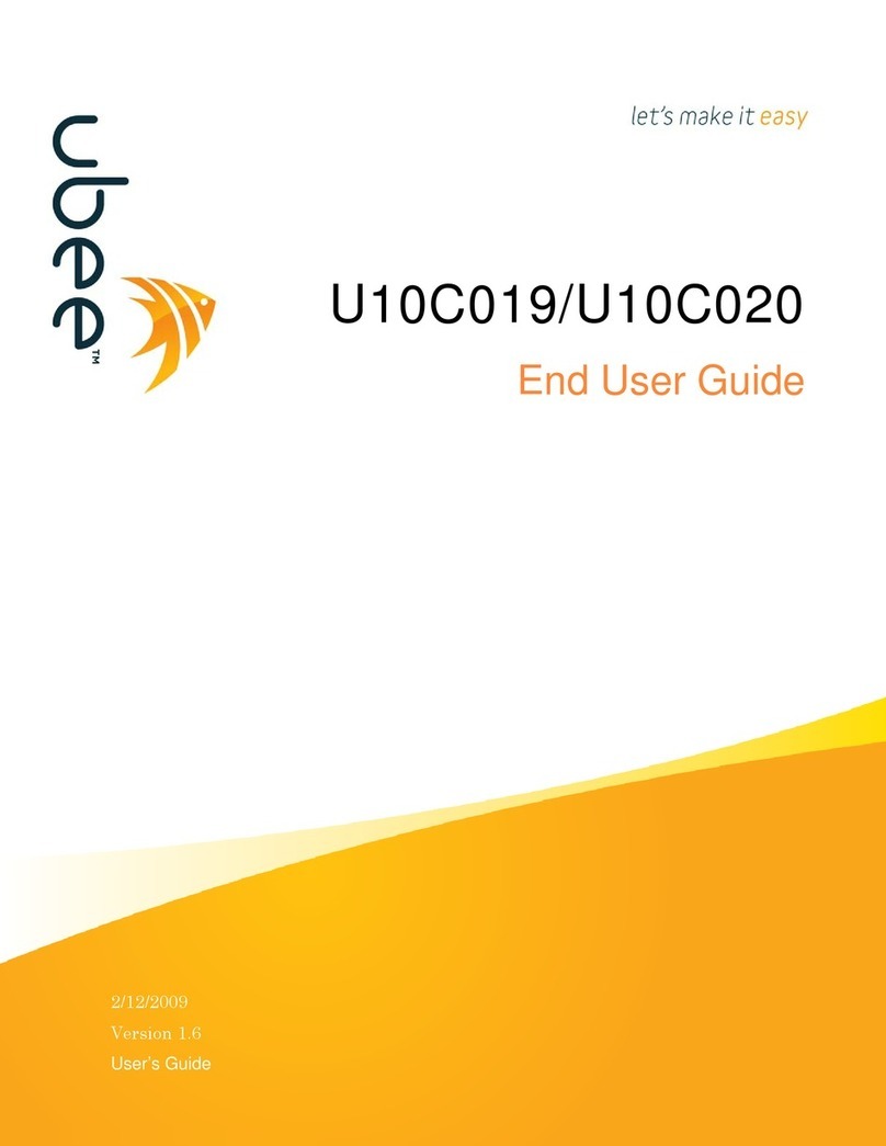 Ubee U10C019 user guide