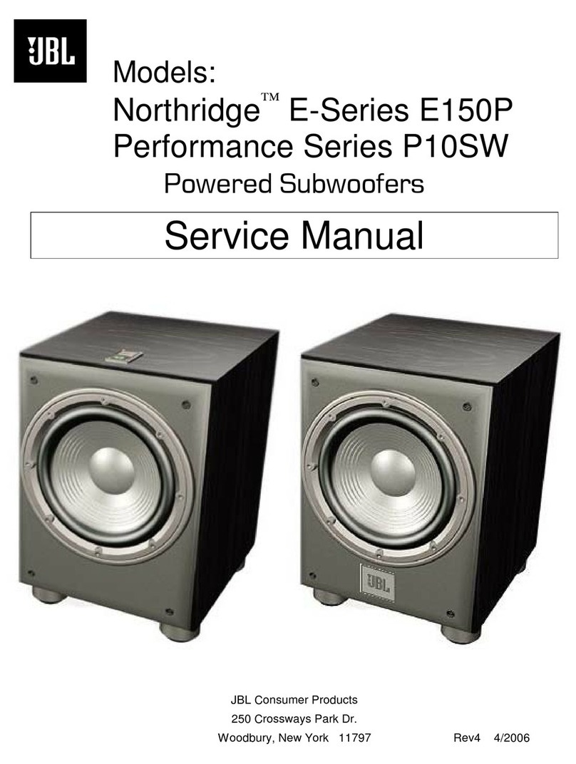 JBL E150P Service manual