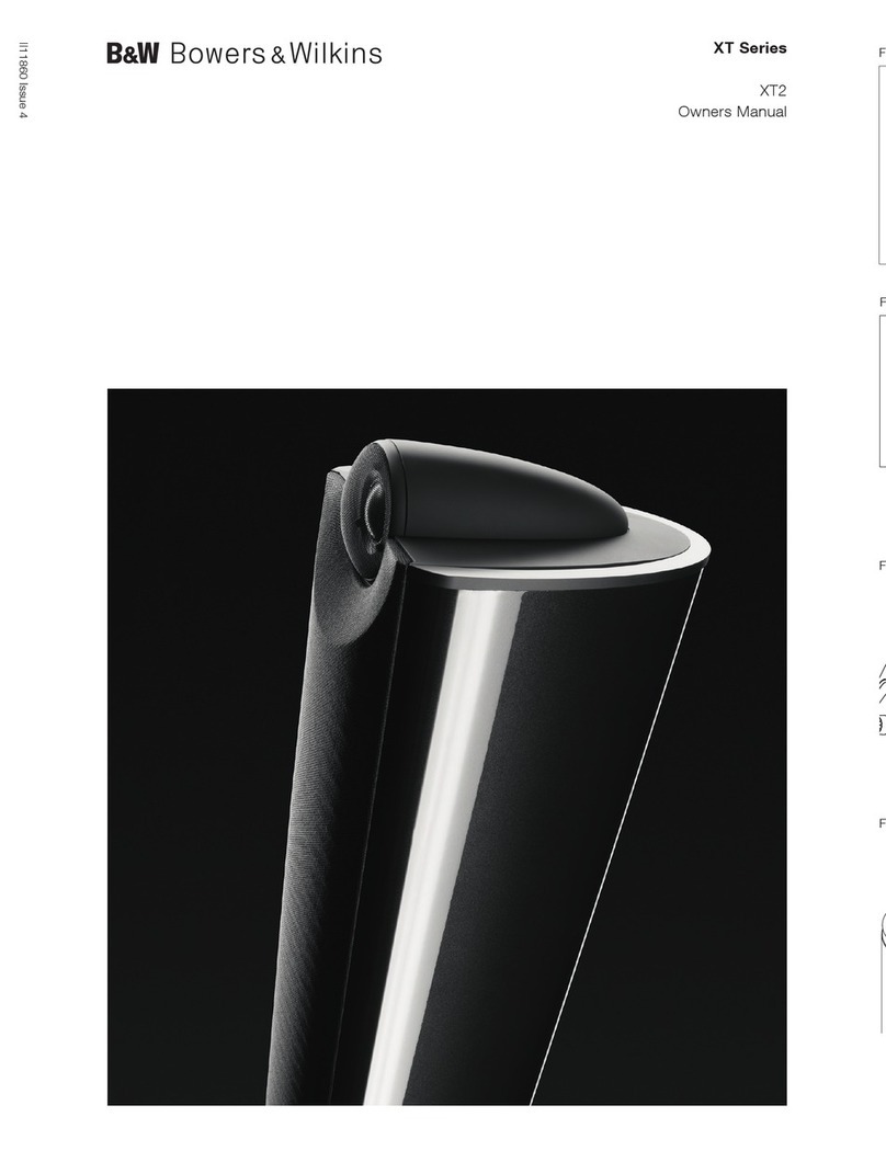 Bowers & Wilkins XT2 owner's manual