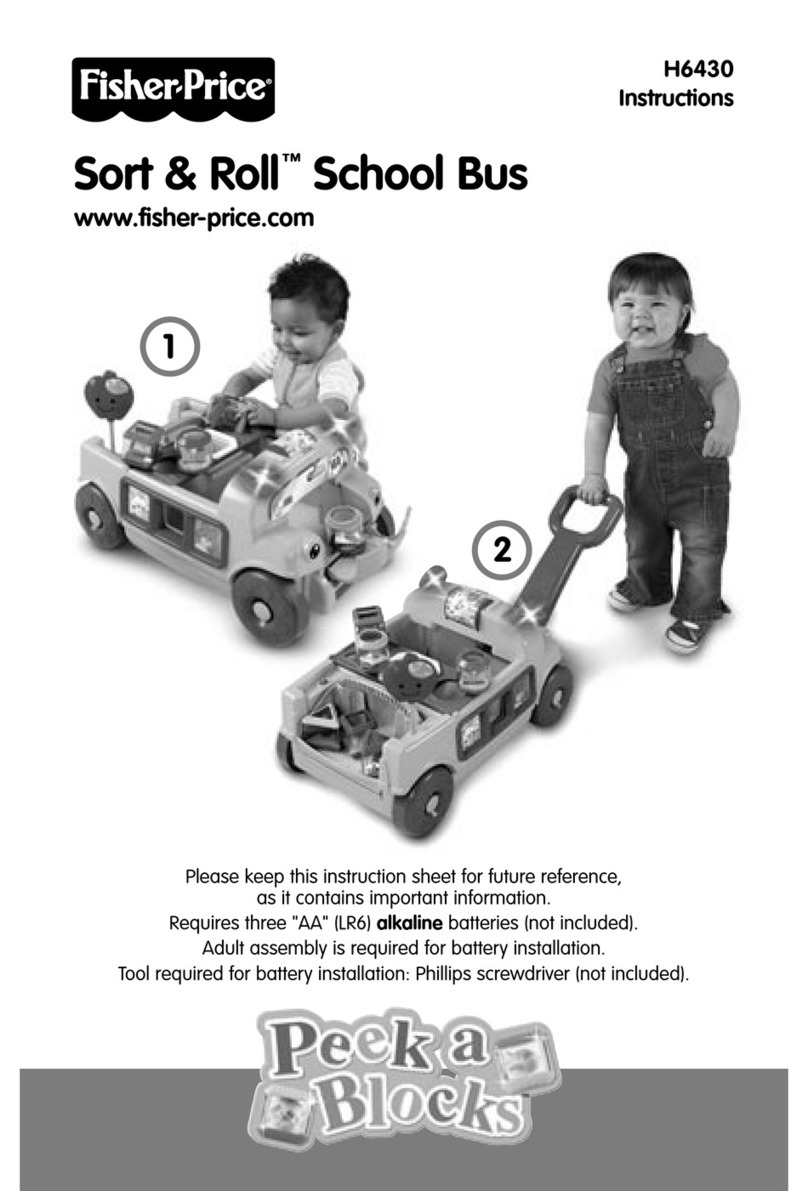 Fisher-Price H6430 Sort & Roll School Bus User manual