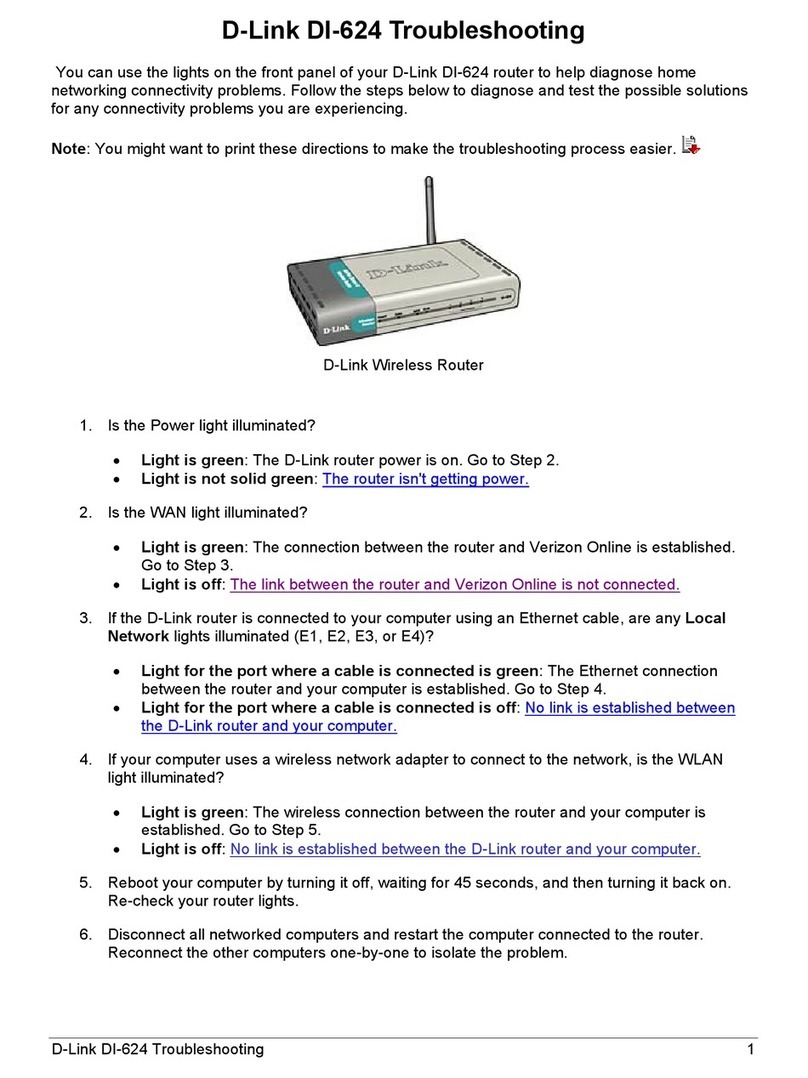 D-Link AirPlusXtremeG DI-624 Operating instructions