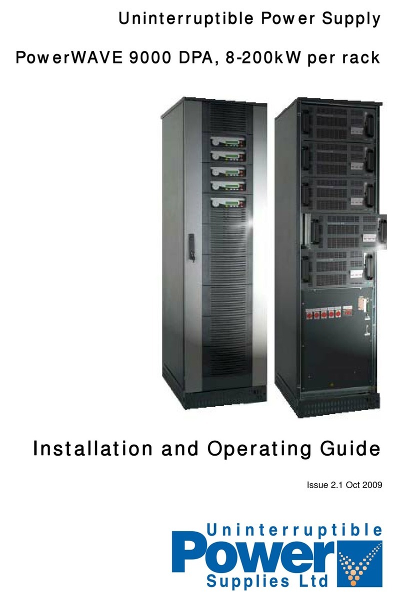 Uninterruptible Power Supplies PowerWAVE 9000 DPA Installation and operating guide