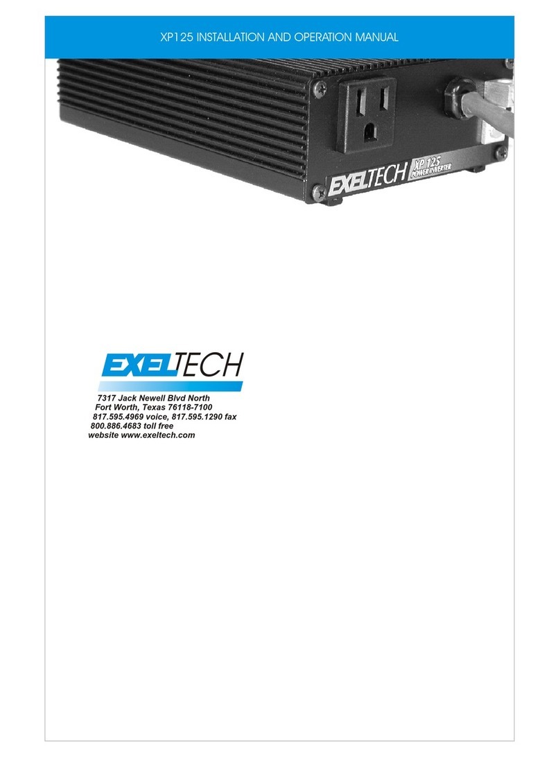 ExelTech XP 125 User manual