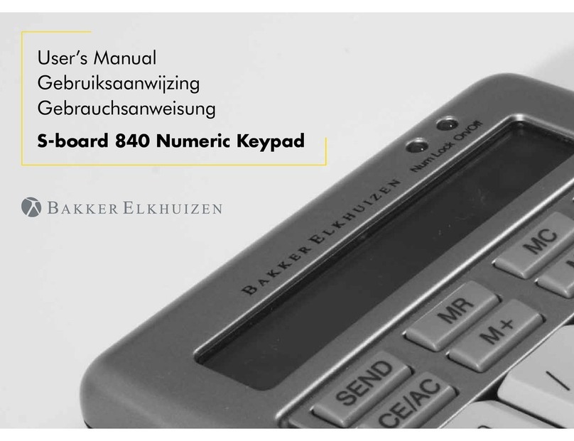 Bakker Elkhuizen S-board 840 user manual