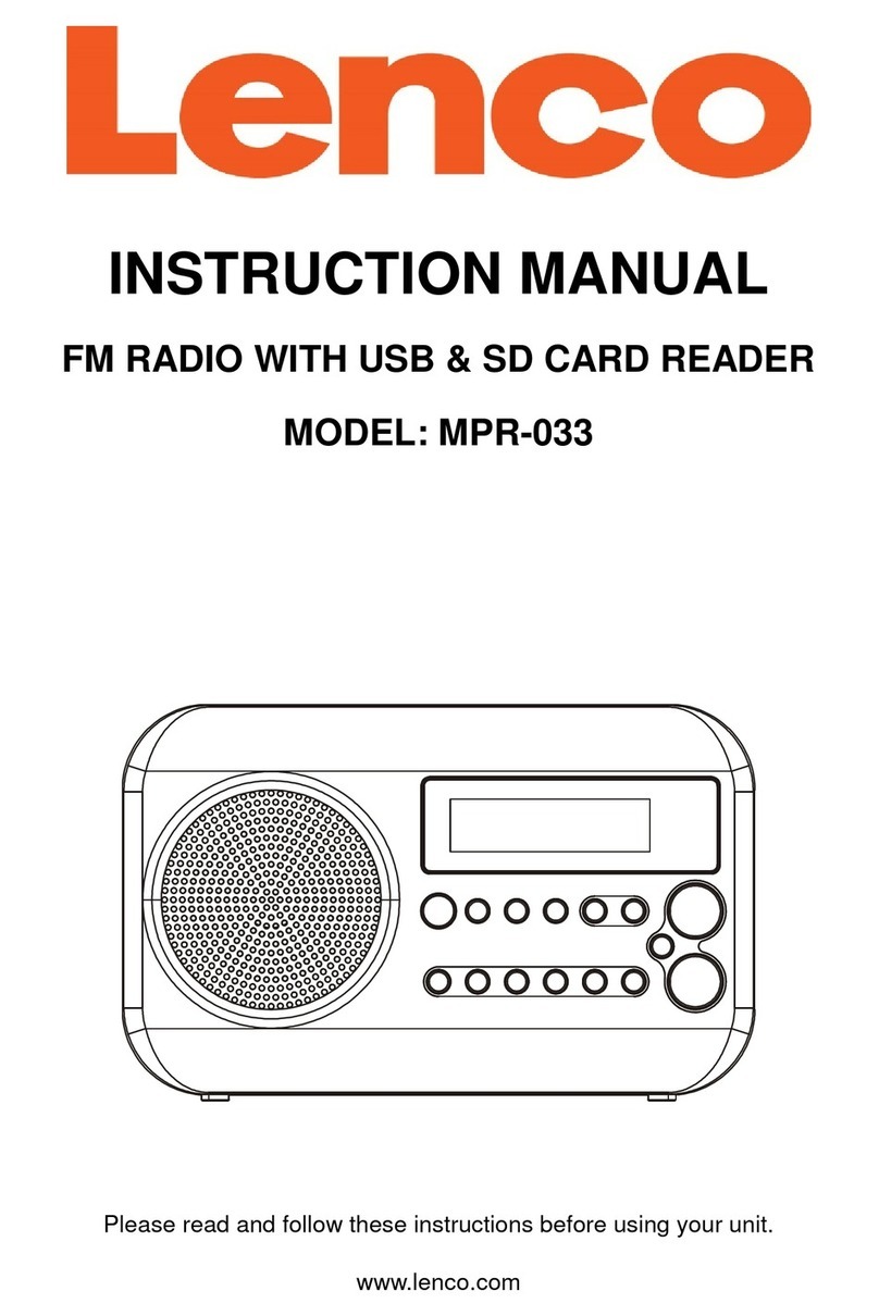 LENCO MPR-033 instruction manual