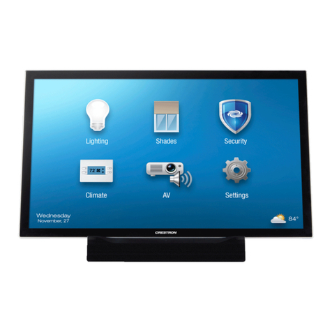 Crestron V-Panel TSD-2020 User manual Crestron V-Panel TSD-2020 User manual