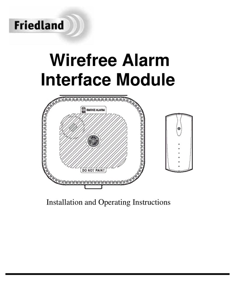 FRIEDLAND Wirefree AlarmInterface Module Installation and operating instructions FRIEDLAND Wirefree AlarmInterface Module Installation and operating instructions