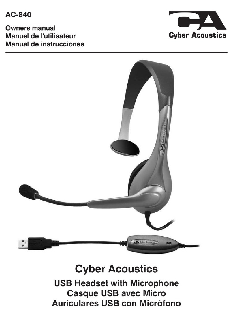 Cyber Acoustics AC-840 owner's manual