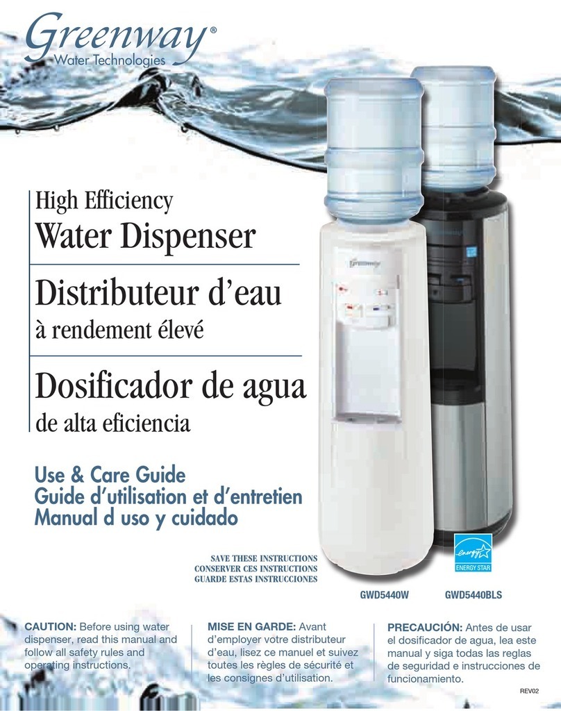 Greenway Home Products GWD5440W Use & care guide