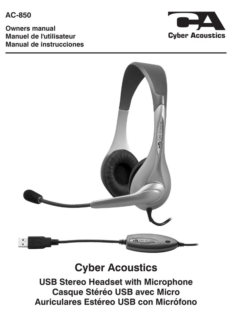 Cyber Acoustics AC-850 User manual