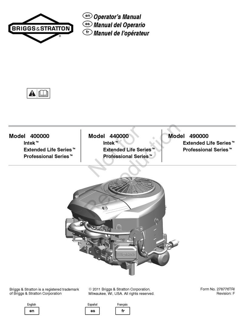 Briggs & Stratton 400000 Professional Series Operator's manual Briggs & Stratton 400000 Professional Series Operator's manual