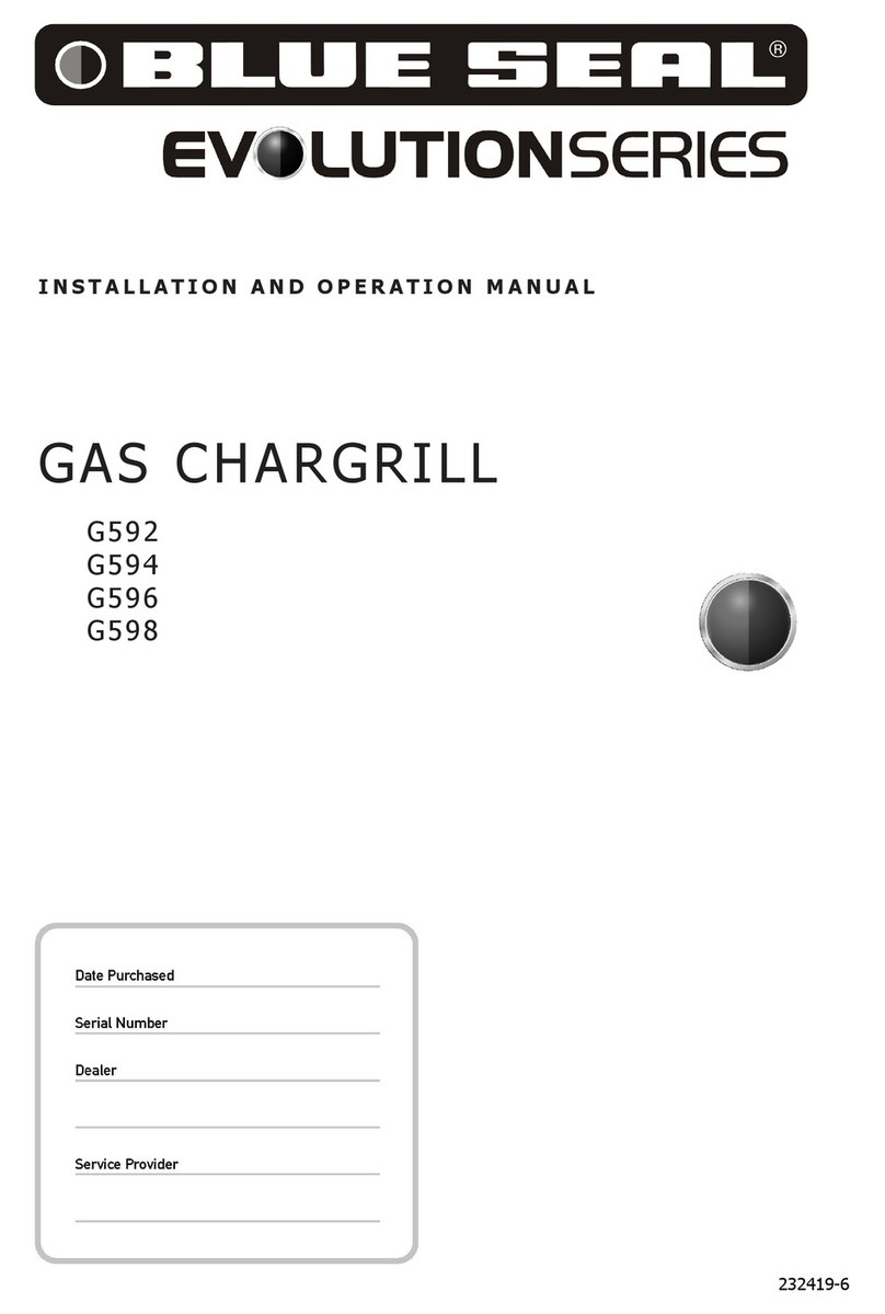 Blue Seal Evolution G592 Installation and operation manual