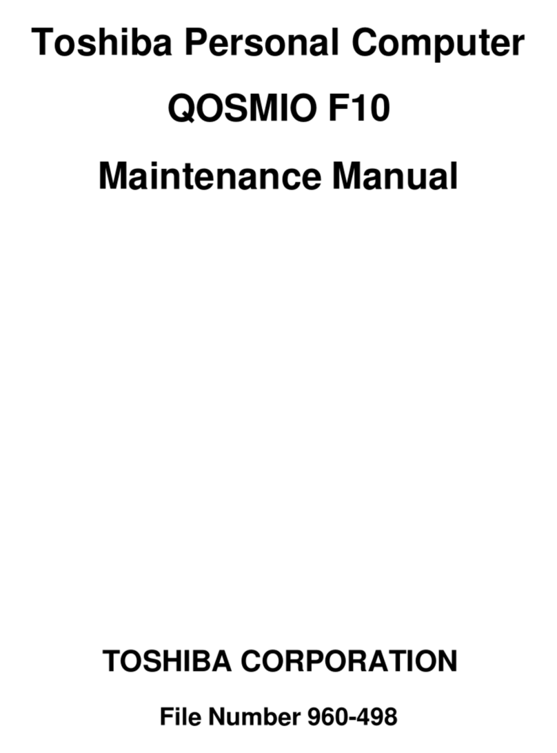 Toshiba Qosmio F10 Series User manual Toshiba Qosmio F10 Series User manual