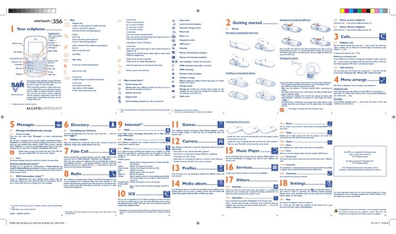 Alcatel One Touch 356 User manual