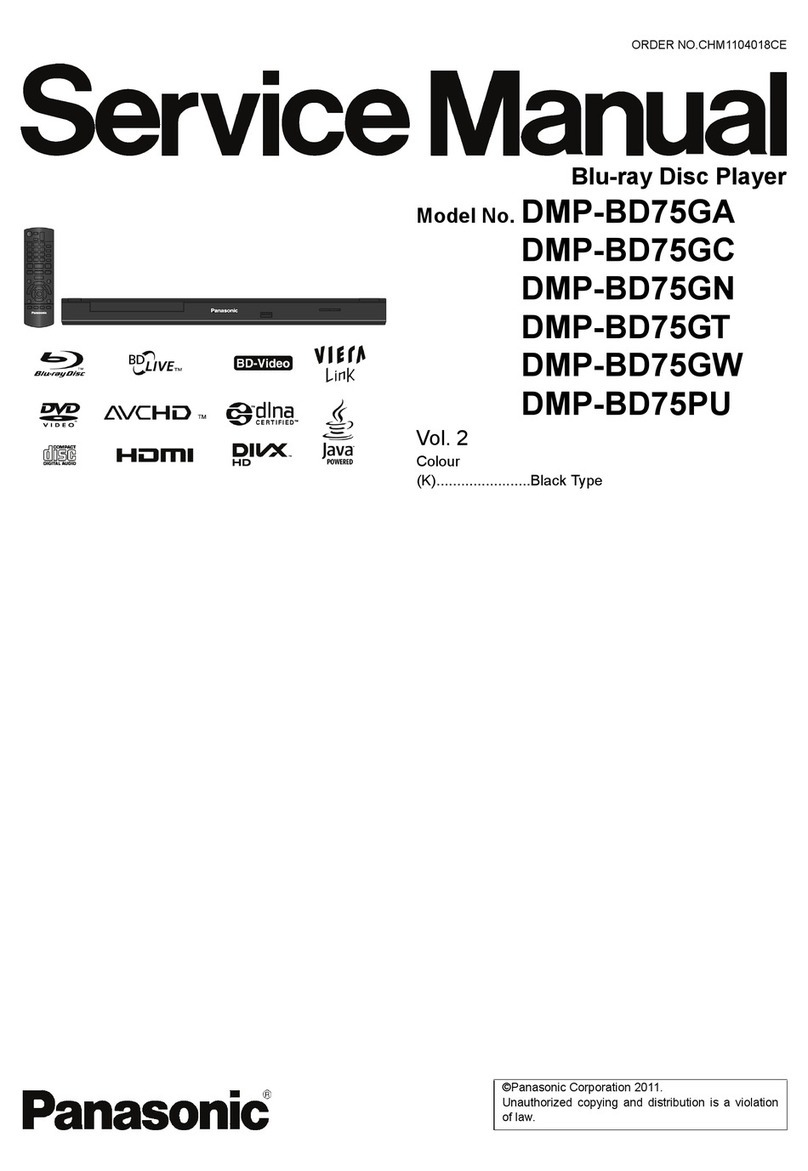 Panasonic DMP-BD75GA User manual