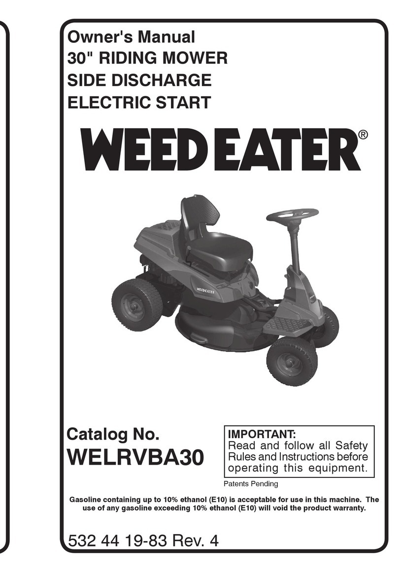 Weed Eater WELRVBA30 User manual