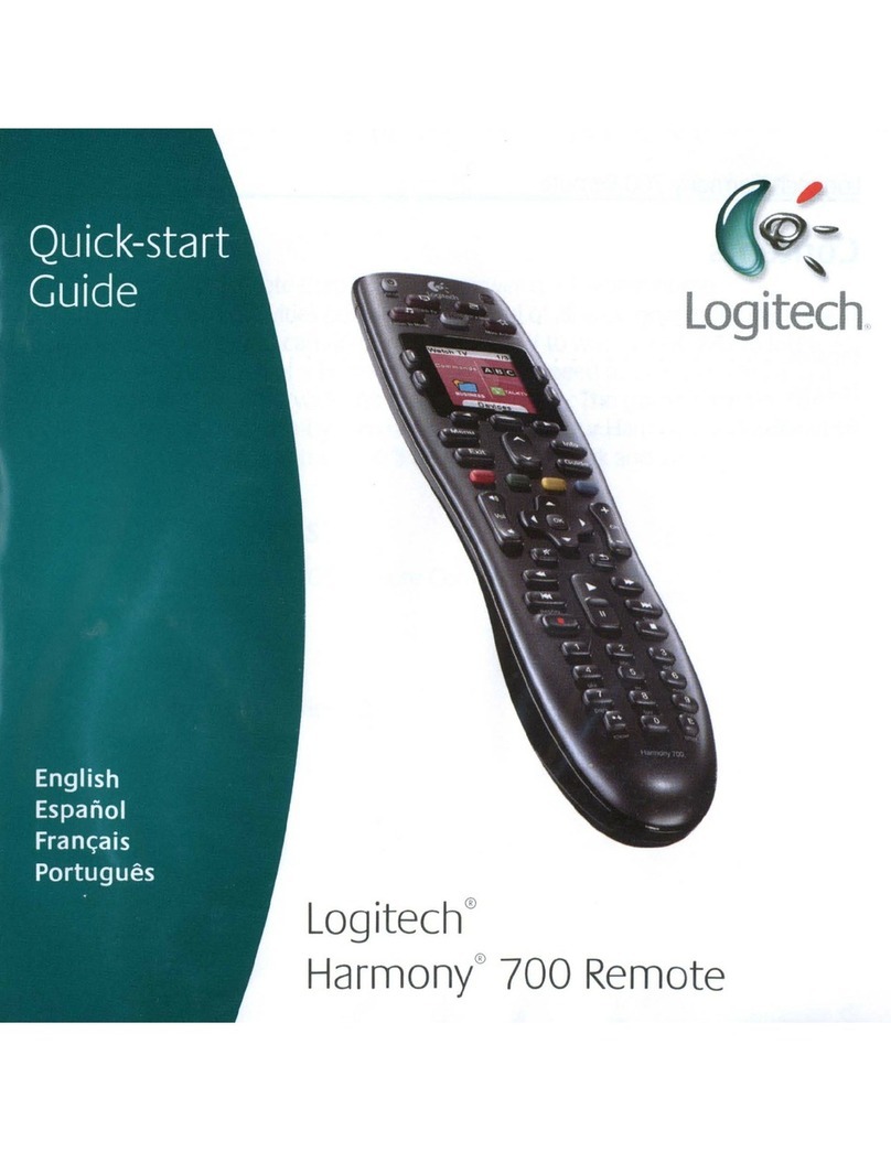 Logitech HARMONY 700 quick start guide Logitech HARMONY 700 quick start guide