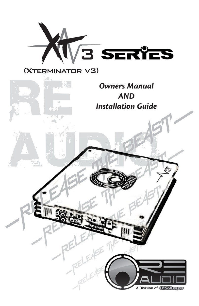 RE Audio XTerminator v3 Owner's manual and installation guide