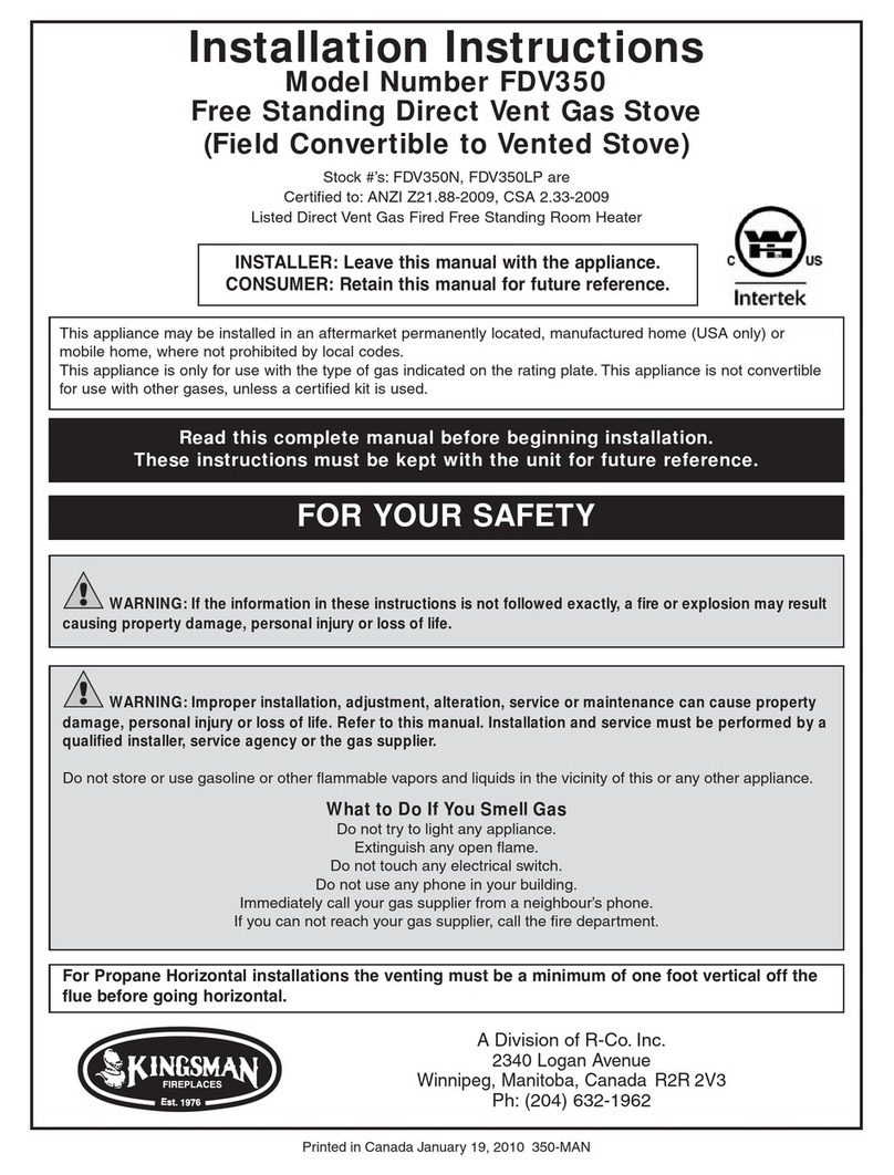Kingsman FDV350 installation instructions