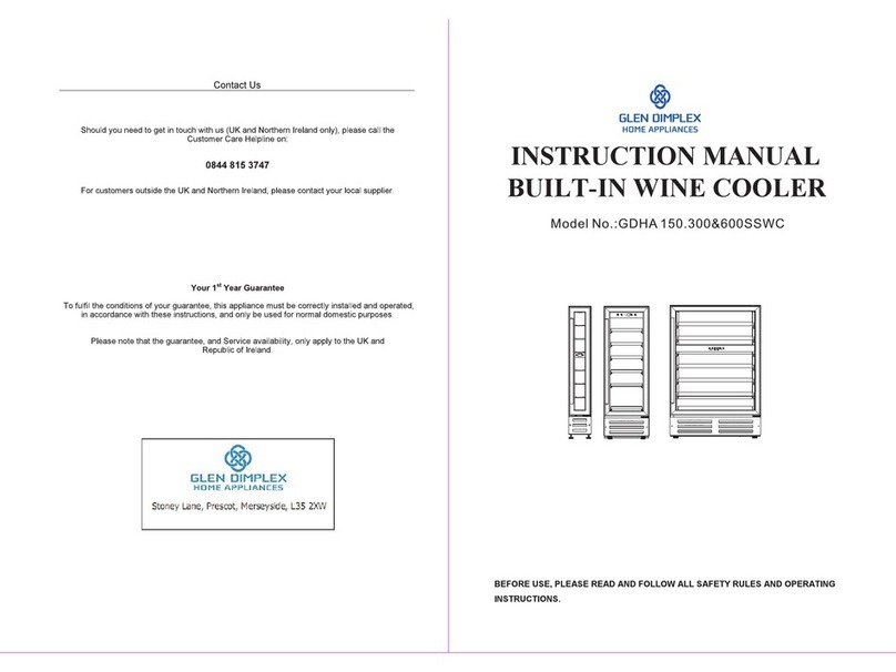 Glen Dimplex GDHA 150.300 instruction manual