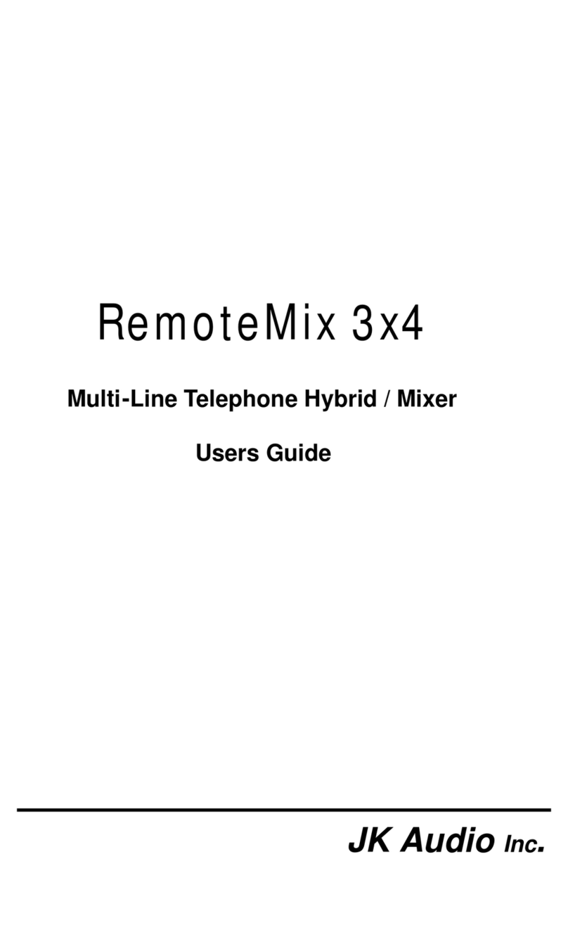 JK Audio RemoteMix 3x4 user guide