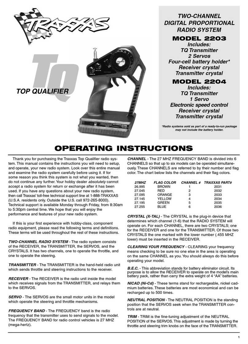 Traxxas Top Qualifier 2203 operating instructions Traxxas Top Qualifier 2203 operating instructions
