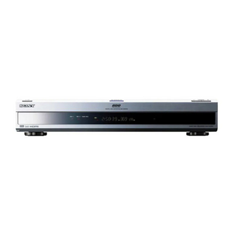 Sony SVR-HD700 User manual