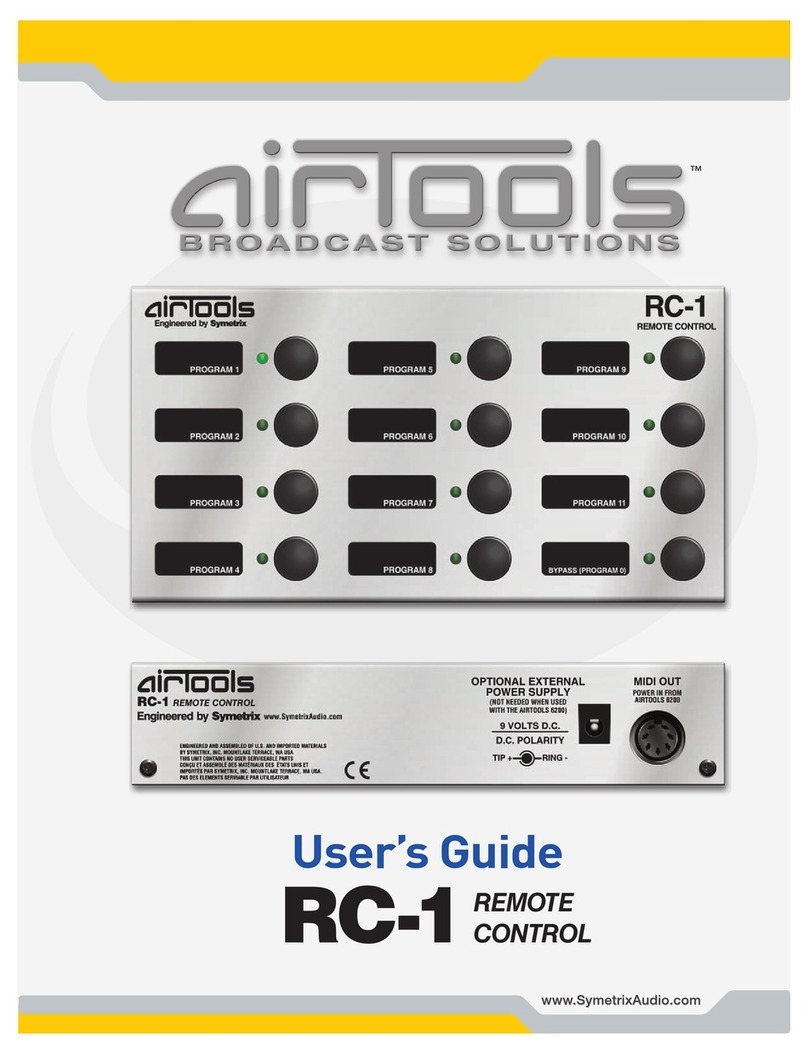 Symetrix AirTools RC-1 User manual